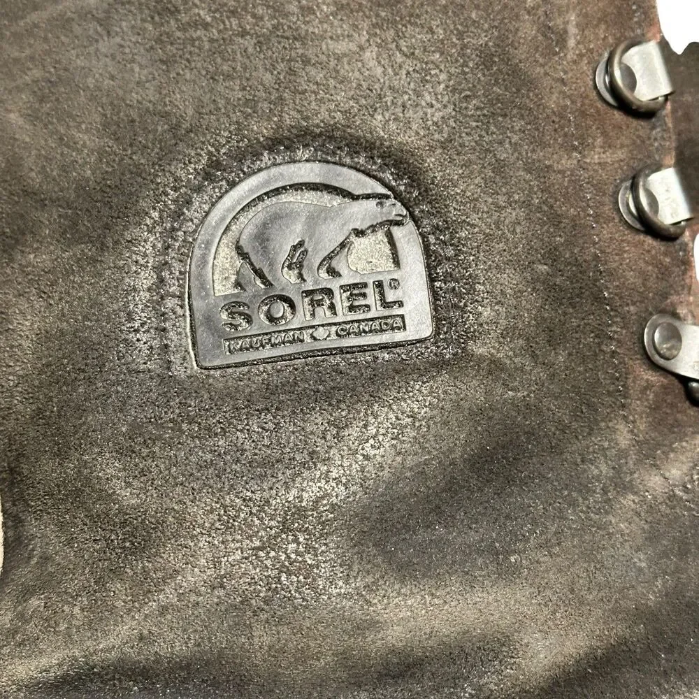 Sorel Kaufman Mens 10 Winter Pac Boots Brown Insulated Vintage USA GUC